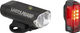 Lezyne Hecto Pro 400 + Strip Beleuchtungsset mit StVZO-Zulassung - schwarz/400