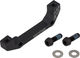 Disc Brake Adapter for 160 mm Rotors - black/rear IS to PM