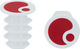Poignées GS1 Evo - chili red/L