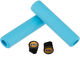 ESI Chunky Silicone Handlebar Grips - aqua/130 mm