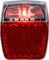 Vortrieb Luz trasera Herrmans H-Trace Mini con aprobación StVZO - emb. taller - rojo- transparente/Fijación guardabarros