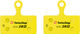 Swissstop Plaquettes de Frein Disc RS pour Shimano - organique - acier/SH-007