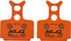 XLC Pastillas de frenos Disc BP-O31 para Formula Mega One, R, RX - naranja/orgánico