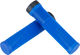OneUp Components Puños de manillar Thin Lock-On - blue/138 mm
