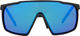 uvex mtn perform S Sportbrille - black matt/mirror blue