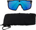 uvex mtn perform S Sports Glasses - black matte/mirror blue
