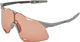 100% Hypercraft Hiper Sports Glasses - 2024 Model - matte stone grey/hiper coral
