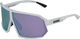 uvex sportstyle 237 Sportbrille - white matt/mirror lavender