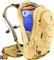 deuter Mochila con protector Attack 16 - dune-savanna/16 