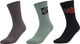 Five Ten Crew Socks - 3 Pack - black-silver green-charcoal/40-42