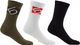 Five Ten Crew Socks - 3 Pack - olive strata-white-black/40-42