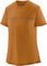 Patagonia Shirt pour Dames Capilene Cool Merino Graphic S/S - fitz roy fader-golden caramel/S