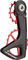 CeramicSpeed Système Galets de Dérailleur OSPW RS 5-Spoke p. SRAM RED AXS/Force AXS - red/universal