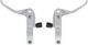PAUL Cross Lever Inline Brake Lever Set - silver/set (front + rear) / 26.0 mm