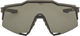 100% Speedcraft Smoke Sports Glasses - soft tact black | smoke