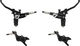 Hope Tech 4 E4 v+h Set Scheibenbremse mit Kunststoffleitung - black-black/Set/links/rechts (seitenspezifisch)