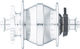 Shutter Precision Moyeu à Dynamo SD-8 Disc 6 trous - silber | 28