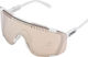 POC Devour Sportbrille mit Ersatzglas - hydrogen white | clarity trail-partly sunny silver