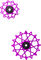 Garbaruk Schaltröllchen-Set 11 + 16 Zähne für Shimano 11-fach - violet