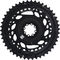 SRAM Road Red E1 2x12-speed Direct Mount Chainring Set - black-silver/46 