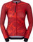 Scott El jersey Scott Dama Pro Mid L/S está diseñado para ciclistas que elig - turbo red-toasted red | XS