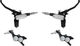 Hope Tech 4 E4 v+h Set Scheibenbremse mit Stahlflexleitung - black-silver/Set/links/rechts (seitenspezifisch)