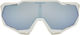 100% Speedtrap Hiper Sportbrille - matte white/hiper blue multilayer mirror