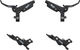 SRAM Set de Freins à Disque av+arr G2 RS - diffusion black anodized/Ensemble/Flip-Flop (non spécifique au côté)