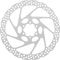 Shimano SM-RT56 6-bolt Brake Rotor - silver/180 mm