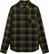 Oakley Podium Plaid Flannel Shirt - deep olive black cac check | L