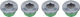 SRAM Vis de Plateau 1vit. pour XX1 / X01 / X1 / NX / GX1 / 94 mm/104 mm - grey