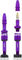 e*thirteen Valve Tubeless Quick Fill - 2 pièces - eggplant/SV 23-31 mm