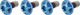 SILCA Titanium Bottle Cage Bolts Torx - blue