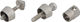Pitlock Sicherung Set 13 Lampe + Halter - silber/M6x32