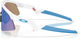 Oakley Gafas deportivas para niños Resistor Sweep - polished white/prizm sapphire