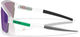 Oakley Gafas deportivas Corridor SQ - matte clear | prizm jade