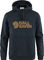 Fjällräven Logo Hoodie Pullover - dark navy | L