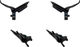 SRAM Level Ultimate Carbon v+h Set Scheibenbremse - black anodized-rainbow/Set/Flip-Flop (seitenunspezifisch)