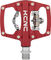 KCNC AM Trap Click / Platform Pedals - red
