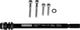 ORTLIEB Thru Axle M6-Connector Thru Axle - black/12 mm, 1.75 mm, 180 mm