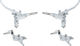 Hope Tech 4 E4 v+h Set Scheibenbremse mit Stahlflexleitung - silver-silver/Set/links/rechts (seitenspezifisch)