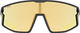 uvex Gafas para niños Skyryse Jr. - black-yellow/mirror yellow