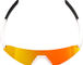 100% Lunettes de Sport Slendale Youth HiPER - matte white | hiper red multilayer mirror