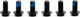 OAK Components Juego de Tornillos de titanio M5x10 para Disco de freno 6 agujeros - black