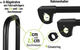Eufab Strap Long frame holder - black-black