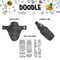 rie:sel design Bundle Kiddo Rahmenschutzset - doodle