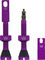 Peaty's Holeshot Fast Flow tubeless valves - violet | Presta Valve (SV) | 42 mm