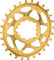 absoluteBLACK Plato Oval para SRAM Direct Mount 6 mm Offset - gold/28 