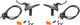 Shimano XT v+h Set Scheibenbremse BR-M8100 mit Metallbelag J-Kit - schwarz | Set | links/rechts (seitenspezifisch)