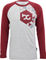 bc original Merino L/S Bike Shirt - silver-grey melange-wine red/M